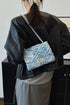 'Kehlani' Textured Denim Crossbody Bag - Celes Fashion